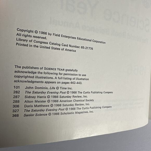 The World Book Science Annual 1966 - Science Year - Encyclopedia Series - Picture 9 of 12